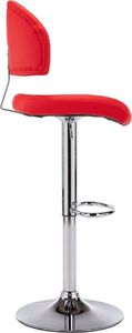vidaXL Stołki barowe, 2 szt., czerwone, sztuczna skóra 6