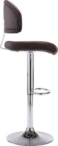 vidaXL Stołek barowy, brązowy, sztuczna skóra 5