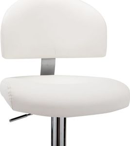 vidaXL Stołek barowy, biały, sztuczna skóra 7