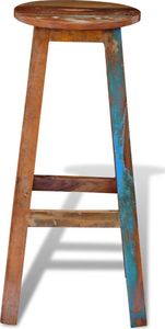 vidaXL Stołek barowy, lite drewno z odzysku 6