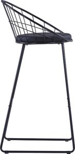 vidaXL Krzesła barowe, 2 szt., czarne, sztuczna skóra 4