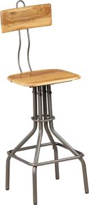 vidaXL Krzesła barowe, 2 szt., lite drewno tekowe z odzysku 2