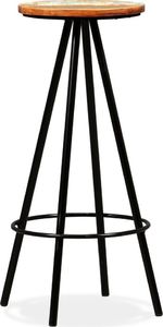 vidaXL Stołki barowe, 4 szt., lite drewno z odzysku 7