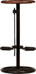 vidaXL Krzesła barowe, 2 szt., lite drewno z odzysku 4