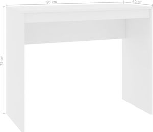 Biurko vidaXL 800378 Białe 90 cm x 40 cm 6