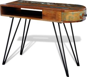 Biurko vidaXL 241641 Brązowe 90 cm x 45 cm 2