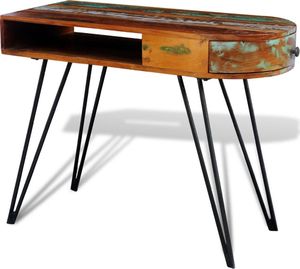 Biurko vidaXL 241641 Brązowe 90 cm x 45 cm 3