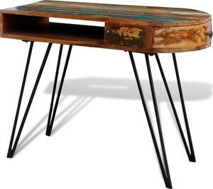 Biurko vidaXL 241641 Brązowe 90 cm x 45 cm 4