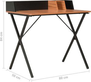 Biurko vidaXL 20274 Brązowe 80 cm x 50 cm 7