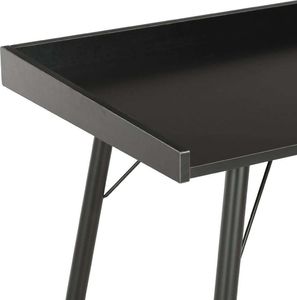 Biurko vidaXL 20270 Czarne 90 cm x 50 cm 4