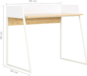 Biurko vidaXL 20265 Jasnobrązowe 90 cm x 60 cm 7
