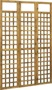 vidaXL 3-panelowy parawan pokojowy/trejaż, drewno akacjowe, 120x170 cm 1