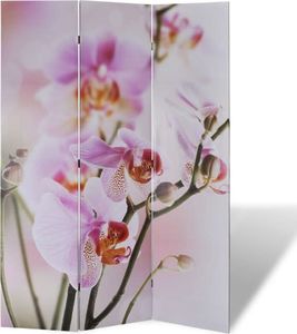 vidaXL Składany parawan, 120x170 cm, motyw kwiatowy 1