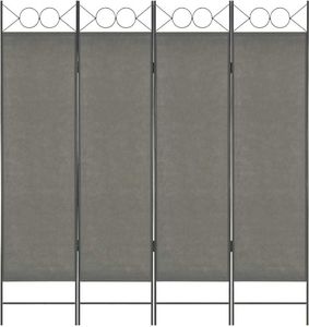 vidaXL Parawan 4-panelowy, antracytowy, 160 x 180 cm 1