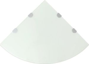 vidaXL Półka narożna 45cm biały (243860) 1