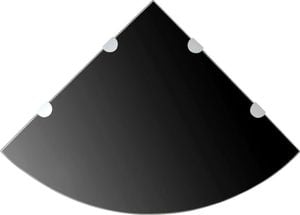 vidaXL Półka narożna 45cm czarny (243857) 1