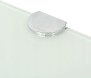vidaXL Półka narożna 25cm biały (243858) 4