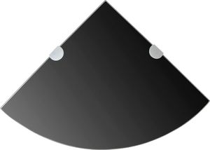 vidaXL Półka narożna 35cm czarny (243856) 1