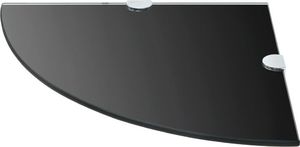 vidaXL Półka narożna 35cm czarny (243856) 2