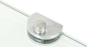 vidaXL Półka narożna 25cm przezroczysty (243852) 5