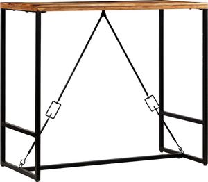vidaXL Stolik barowy z litego drewna odzyskanego, 120 x 60 x 106 cm 8