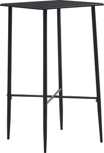 vidaXL Stolik barowy, czarny, 60 x 60 x 111 cm, MDF 1