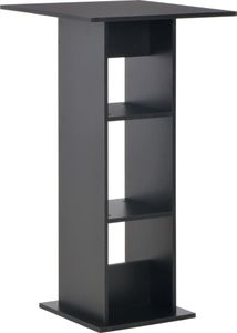 vidaXL Stolik barowy, czarny, 60 x 60 x 110 cm 1