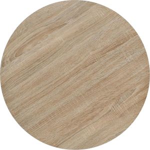 vidaXL Stolik bistro z MDF, stalowa podstawa, 60x75 cm, kolor dębu 4