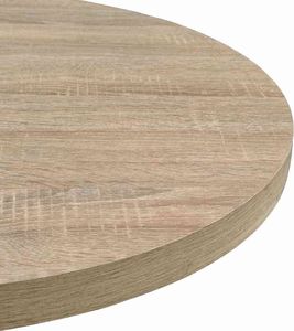 vidaXL Stolik bistro z MDF, stalowa podstawa, 60x75 cm, kolor dębu 5