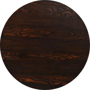 vidaXL Stolik bistro z MDF, stalowa podstawa, 80x75 cm, ciemny jesion 4