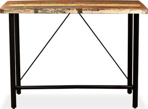 vidaXL Stolik barowy z litego drewna odzyskanego, 150 x 70 x 107 cm 2
