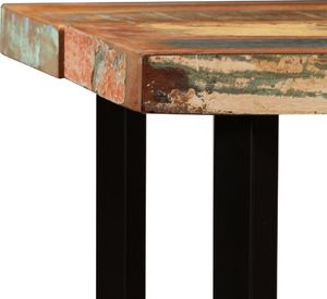 vidaXL Stolik barowy z litego drewna odzyskanego, 150 x 70 x 107 cm 3