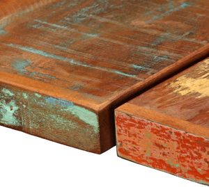 vidaXL Stolik barowy z litego drewna odzyskanego, 150 x 70 x 107 cm 4