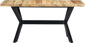 vidaXL Stół jadalniany, 160 x 80 x 75 cm, lite surowe drewno mango 2