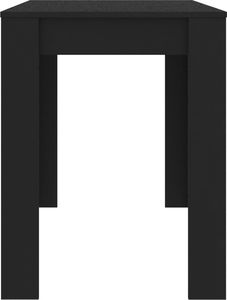 vidaXL Stół jadalniany, czarny, 120x60x76 cm, płyta wiórowa (800433) - 800433 5