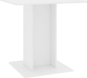 vidaXL Stół jadalniany, biały, 80 x 80 x 75 cm, płyta wiórowa 2