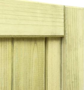 vidaXL Furtka ogrodowa, impregnowane drewno sosnowe FSC, 100 x 100 cm 6