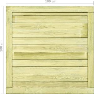 vidaXL Furtka ogrodowa, impregnowane drewno sosnowe FSC, 100 x 100 cm 7