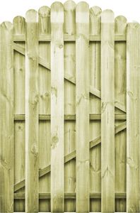 vidaXL Furtka z łukiem, impregnowane drewno sosnowe FSC, 100 x 150 cm 1