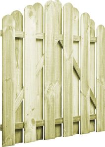 vidaXL Furtka z łukiem, impregnowane drewno sosnowe FSC, 100 x 100 cm 2
