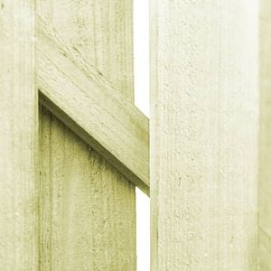 vidaXL Furtka z łukiem, impregnowane drewno sosnowe FSC, 100 x 100 cm 4