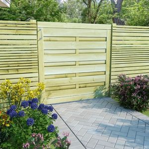 vidaXL Furtka ogrodowa FSC 100x100 cm zielona 2