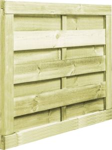 vidaXL Furtka ogrodowa, impregnowana sosna FSC, 100 x 75 cm, zielona 4