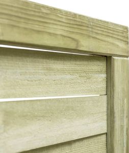 vidaXL Furtka ogrodowa FSC 100x125 cm zielona 3