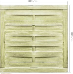 vidaXL Furtka ogrodowa FSC 100x100 cm zielona 4
