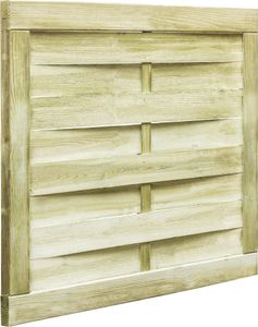 vidaXL Furtka ogrodowa sosna FSC 100 x 75 cm zielona 2