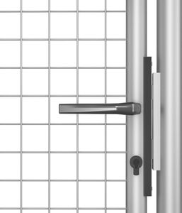 vidaXL Furtka ogrodowa, galwanizowana stal, 105x200 cm, srebrna 4