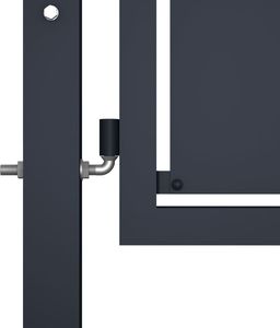 vidaXL Brama ogrodzeniowa, stal, 400 x 175 cm, antracytowa 3