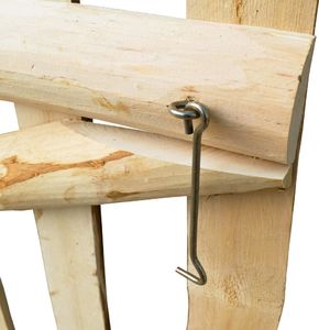 vidaXL Drewniana furtka, leszczyna, 100x120 cm 5