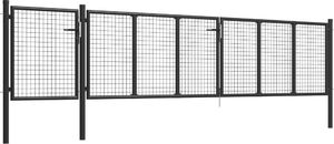 vidaXL Brama ogrodzeniowa, stal, 500 x 75 cm, antracytowa 2